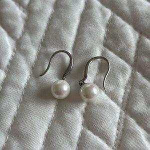 Faux Pearl Drop Earrings